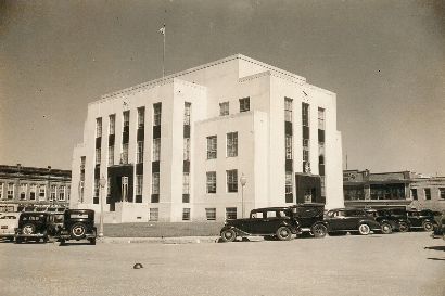 Washington County Courthouse, Brenham, Texas old photo