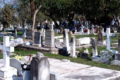 Brownsville City Cemetery tombstones ,Texas
