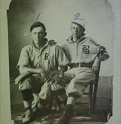Two 1910 Baseball Players Shelby Edwin Cropper & Elzie Wheat