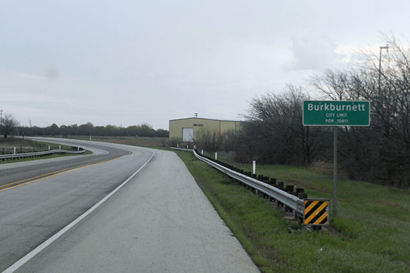 Burkburnett Tx - Road Sign