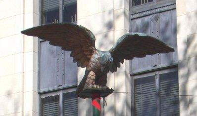 Canton, Texas-  1896 Van Zandt County courthouse  copper eagle