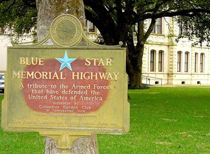 Columbus TX - Blue Star Memorial Highway Marker