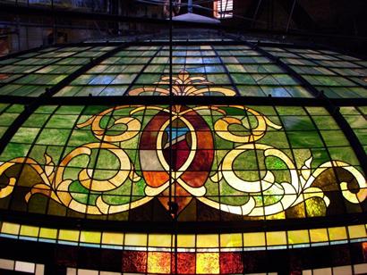 Colorado County Courthouse stained glass dome