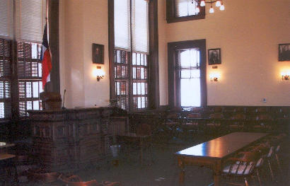 TX Colorado County Courthouse Courtroom
