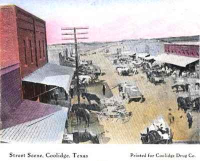 Coolidge, Texas Street Scene - early 1900s