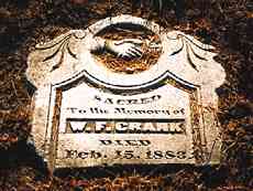 Vandalized tombstone,  Corpus Christi, Texas