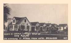 Kay Kourt Motel, Corpus Christi  old postcard