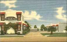 Hi Point Courts, Corpus Christi old postcard