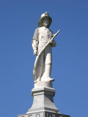 Corsicana TX - Firemen's statue