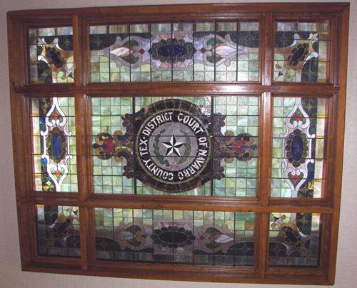 Corsicana Texas - Navarro County courthouse courtroom skylight 