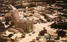 Del Rio aerial view old photo