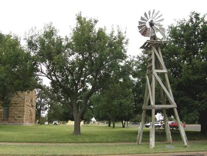 Dickens Tx Windmill on Courthouse  lawn