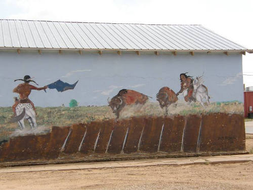 Dimmitt Tx - Wagon Wall Mural