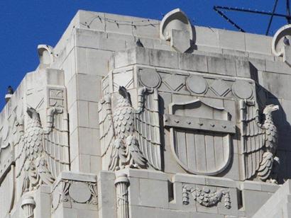 Eastland County Courthouse eagles, Eastland, Texas 