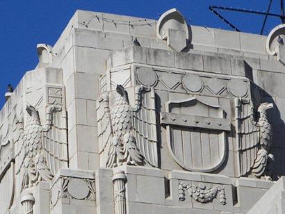 Eastland County Courthouse eagles, Eastland, Texas 