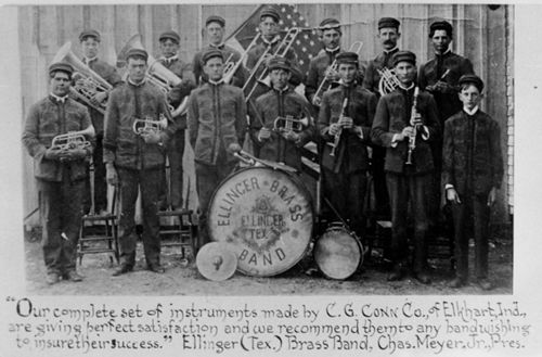 Ellinger Texas Brass Band old photo