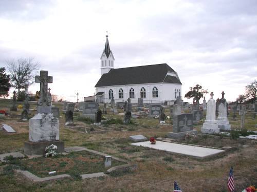 St. John Lutheran Church and cemetery Ellinger Texas 