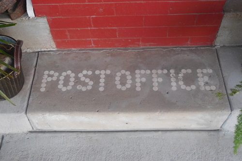 Flatonia TX Post Office tile sign