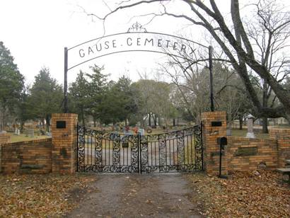 Gause Cemetery Entry, GauseTx 