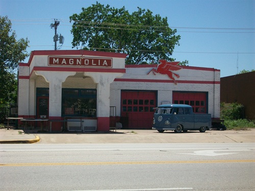Magnolia gas station in Giddings Texas