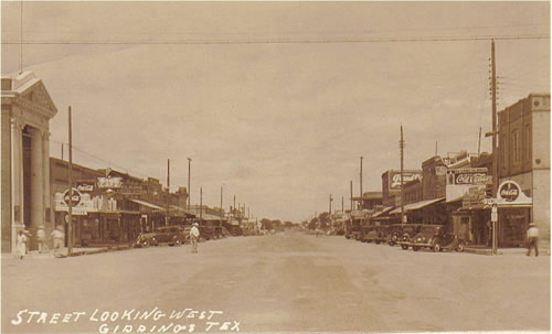 Giddings, TX - Main street old photo