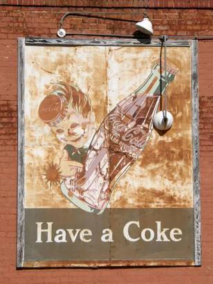 Gilmer Tx - Ghost Coke Sign