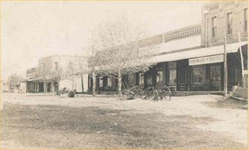 Gladewater Texas street scene  vintage postcard