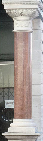 Greenville Texas Beckham Hotel Annex  column detail