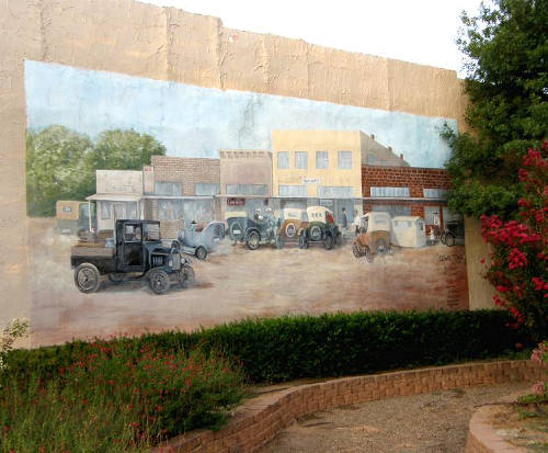 Hale Center Tx Mural - Down Town