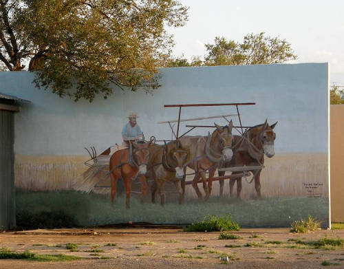 Hale Center Tx Mural - "Harvest Time"