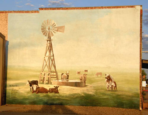 Hale Center Tx Mural - "Hi-Plains Oasis"