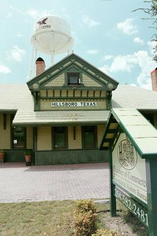 Katy Depot and  Hillsboro water tower