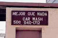 Irann Texas car wash sign