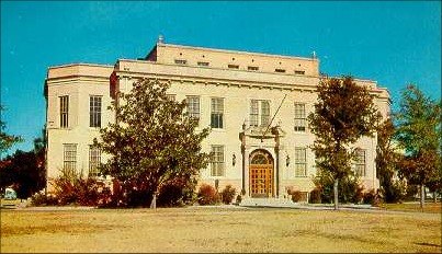 Kerr County Courthouse, Kerrville, Texas old post card