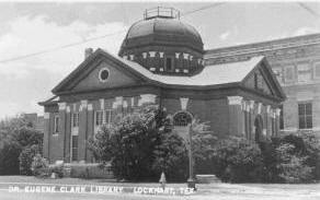 Dr, Eugene Clark Library, Lockhart, Texas 1950s photo