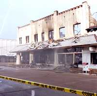 La Grange's burned block