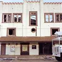 Cozy Theater facade after the fire