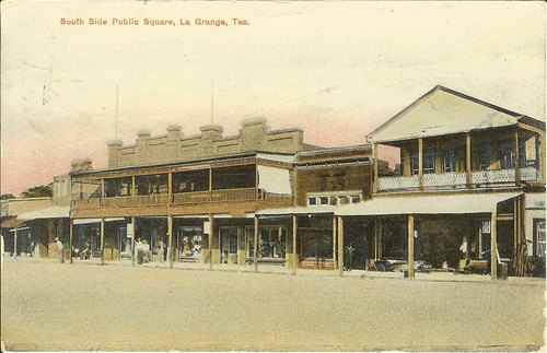 La Grange, TX - South side of the courthouse square (Travis St.) 