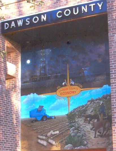 LamesaT X Dawson County Courthouse Mural economics