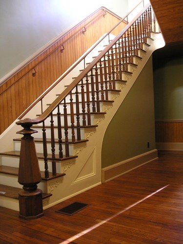 Texas - Lampasas County Courthouse stairs