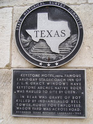 Lampasas TX - Keystone Hotel Historical Marker