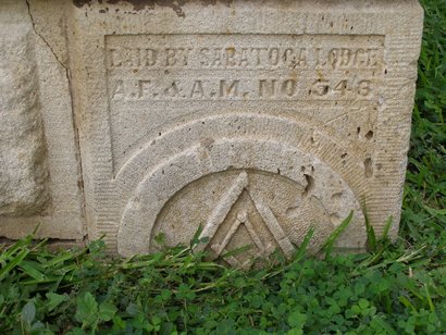 Lampasas TX - Lampasas County Courthouse Masonic Cornerstone