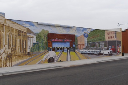 Lampasas TX Painted Wall Mural