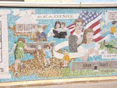 Levelland Tx "Reading" Mosaic Wall