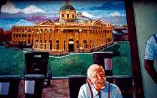 Angelina County Courthouse mural by Lance Hunter