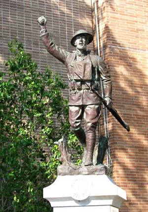 WWI doughboy memorial in Lufkin Texas