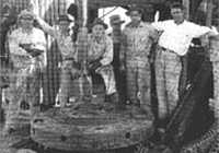 Luling men, 1935 B&W photo