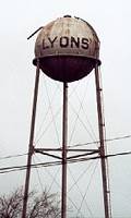 Lyons water tower
