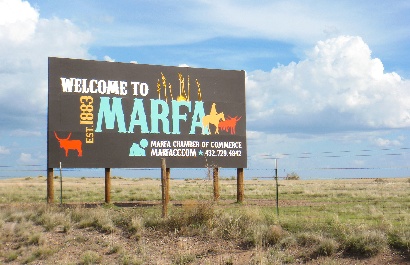 Marfa TX Welcome