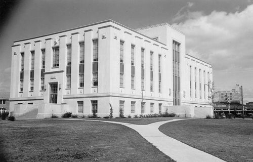 Falls County Courthouse  Marlin Texas old photo